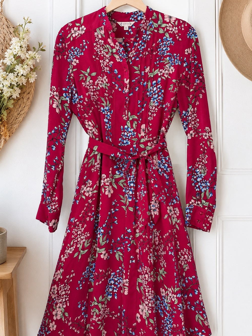 Nanette Lepore Floral Long Sleeve Fit & Flare Dress – Size 6